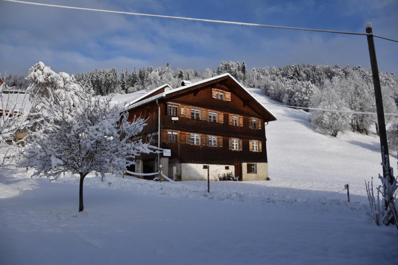 Ferienwohnung Brittenberg Alpaka Schwarzenberg im Bregenzerwald Buitenkant foto